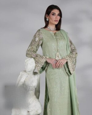 Mave Pista Green Chiffon Luxury Wedding Edition 2026