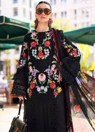 Maria B Lawn 2026 Design 5444 Digital Silk Dupatta Embroidered 3 Piece Suit