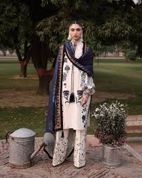 Ahmozi Jugnu Lawn Collection 2026 – Chicken Kari Embroidered 3PC Suit with Silk Dupatta